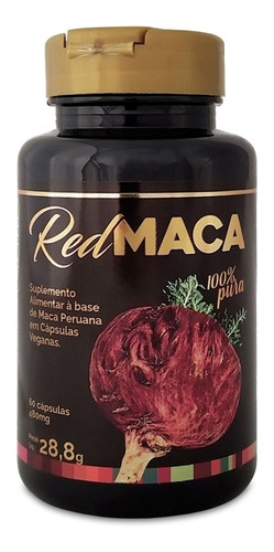 Red Maca 60 Cápsulas Veganas Andina Food