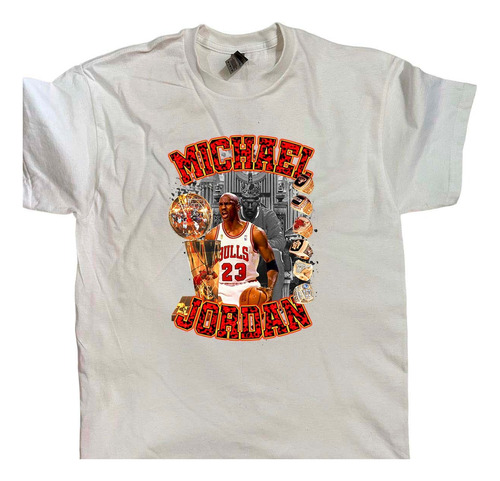 Playera Basket Michael Jordan Grafico Vintage
