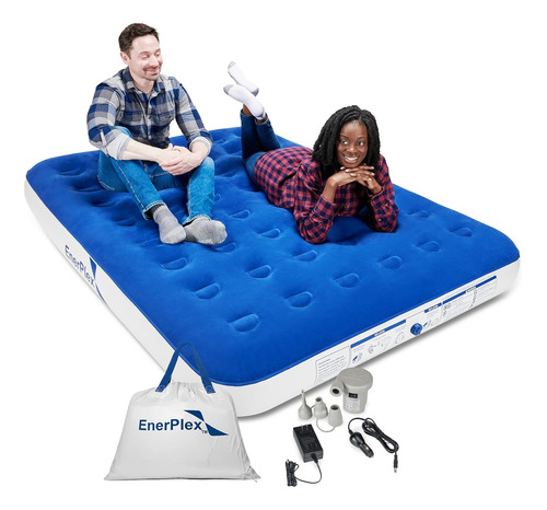 Cama De Aire Enerplex Camping Series Twin Con Bomba De Aire