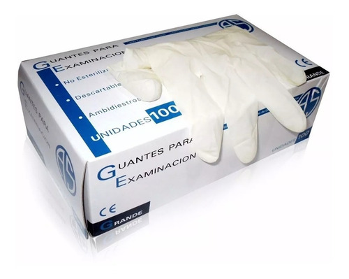 Guantes De Latex Descartables X 100 Un.