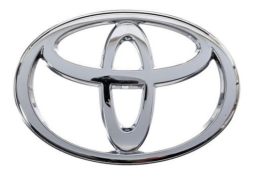 Emblema Insignia Toyota 16x11 Cm Con Adhesivo 