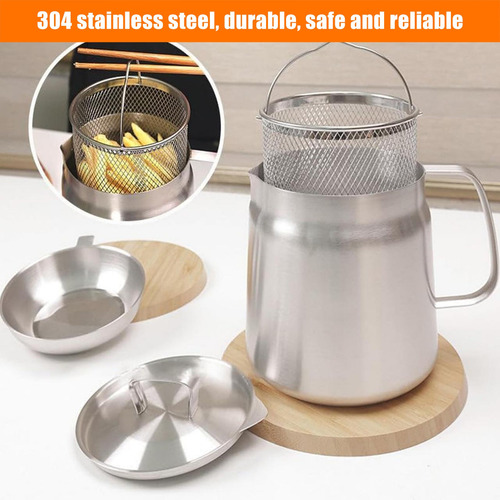 Separador De Aceite Acero Inoxidable 304 2l Manergonómico