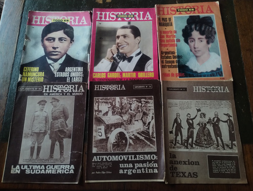 Revista Todo Es Historia Año 1969. Números Varios (Usado)