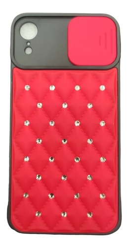Case Protector Cubre Cámara Con Brillo Rígido iPhone XR