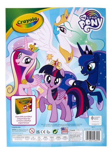 Crayola My Little Pony Coloring Book Stickers Gift