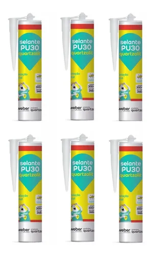 Foto real de Selante Cola Adesivo PU30 Multiuso 310ML Branco Quartzolit