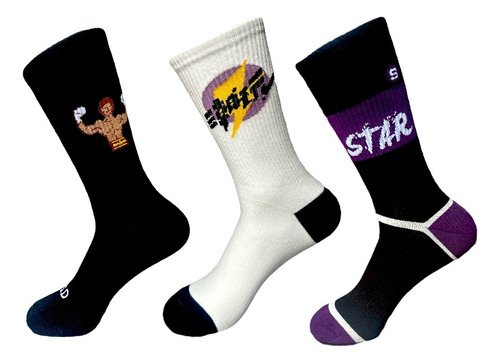 3 Pares Calcetas Funny Socks, Gim, Algodón Surtido 1 Unitalla