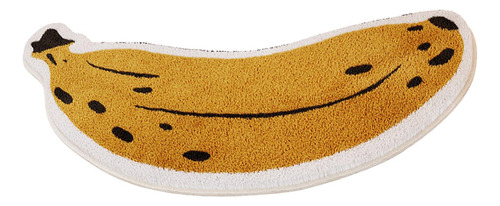 Alfombra De Baño Con Forma De Plátano, De Secado Rápido,