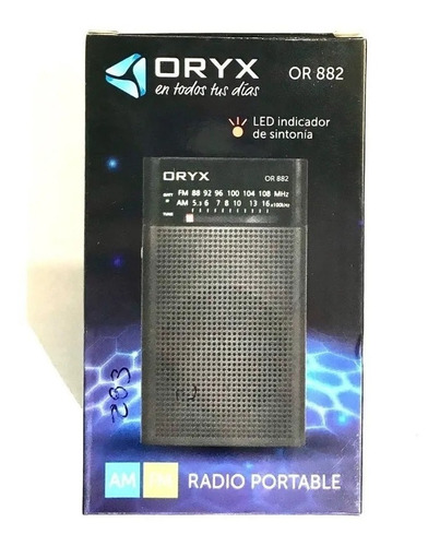 Imagen 3 de 6 de Radio Portatil Oryx Or882 Am Fm Beiro Hogar