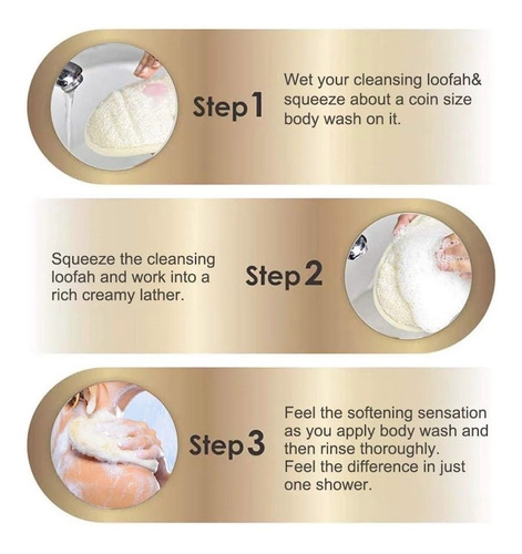 Imagen 6 de 8 de 6 Esponja Vegetal Luffa Exfoliante Natural Cuidado Corporal