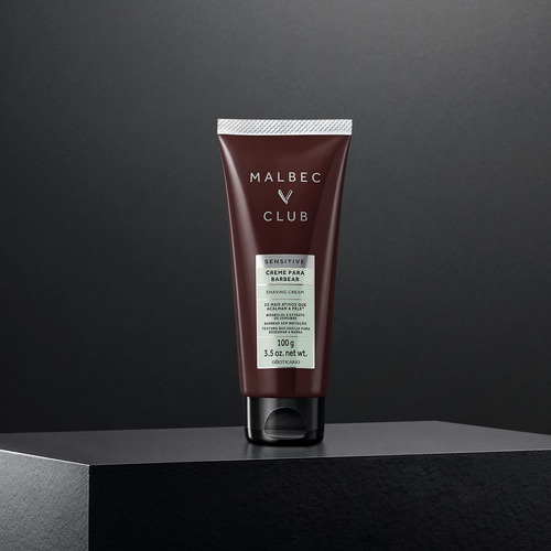 Creme Para Barbear Malbec Club Sensitive 100g O Boticario