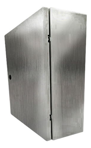 Quadro De Comando Porta Dupla Aço Inox 800x600x250 Ip54 Inox Escovado