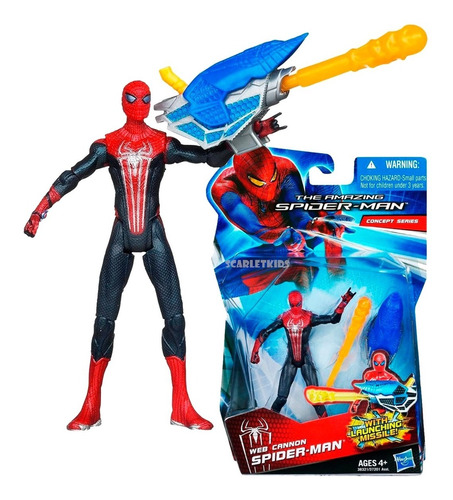 Spiderman Con Lanza Misil Figura Articulada Hasbro Original