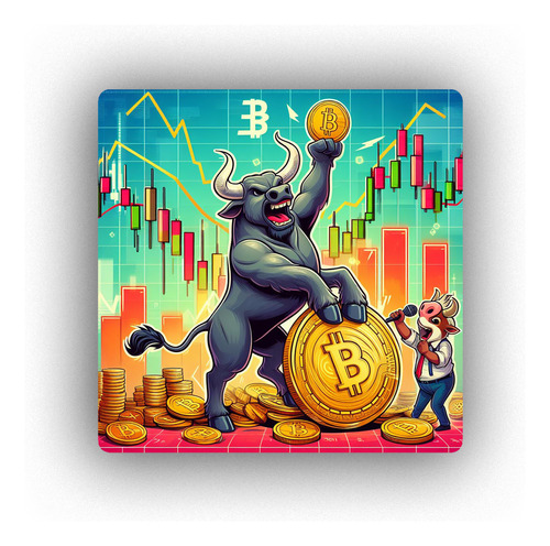 Mousepad Toro Bitcoin Trading Bull Market Money