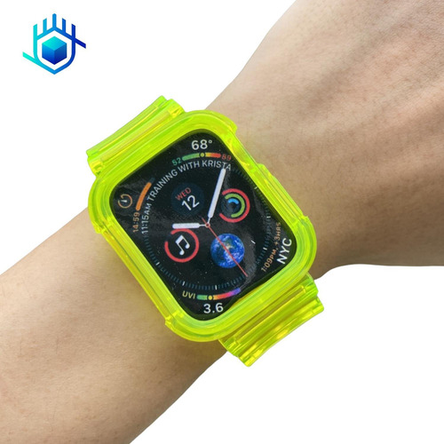 Imagen 6 de 10 de Correa Para Apple Watch Candy + Mica Premium + Funda Calidad