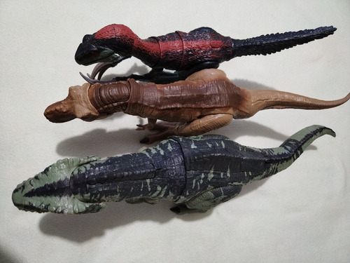 Giganotosaurus T-rex Y Theryzinosaurus Jurassic World (Usado)
