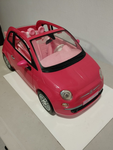 Automóvil Barbie Fiat Color Rosa Mattel Rosa (Usado)
