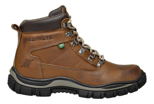 Bota Adventure Trekking Couro Legítimo Original Azimute