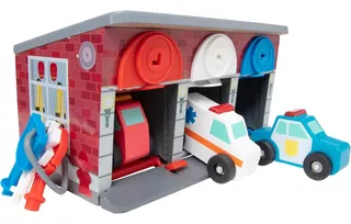 Garage Carros De Rescate Y Llaves - Melissa & Doug