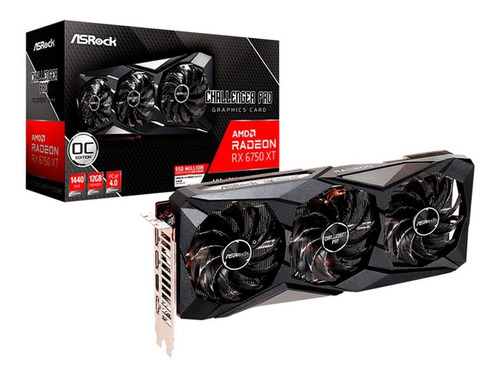 Tarjeta De Video Asrock Challenger Pro Radeon Rx 6750 Xt 12g