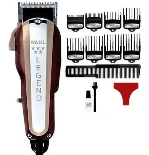 Cortadora de pelo Wahl Professional 5 Star Legend 8147 plateada y roja 220V