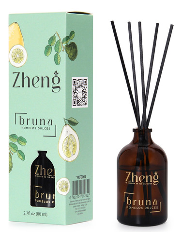 Difusor Ambiental Varillas Zheng - Linea Bruna  80 Ml
