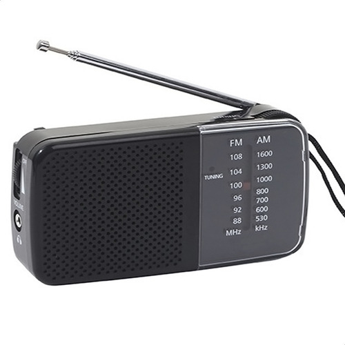 Imagen 1 de 8 de Radio Portátil Am/fm Entrada Auricular 3.5mm Pilas Pequeña