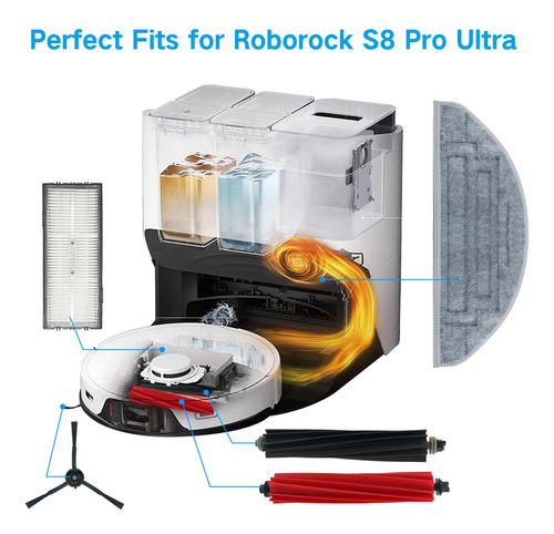 Accesorios De Aspiradora Para Roborock S8/s8+/s8 Pro Ultra R