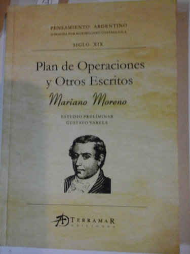 Plan De Operaciones Y Otros Escritos - M. Moreno -  L219