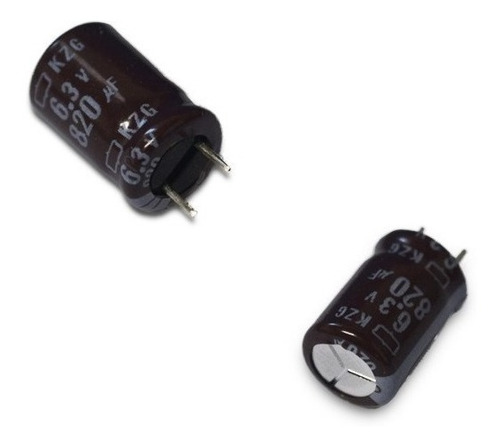 Kit C/ 10 Capacitor Eletrolitico 820uf 6,3v 8x11.5mm