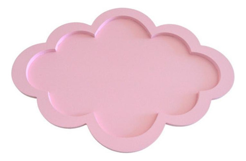 Bandeja Nuvem Kit Bebê Infantil Decoração - Rosa