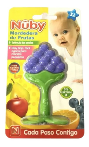 Mordedera Para Bebe Fruta Suave Nuby Agarradera