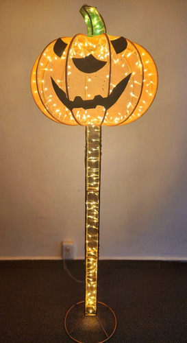 Calabaza De Luz Led Pedestal | Calabaza Halloween 1.5 Altura