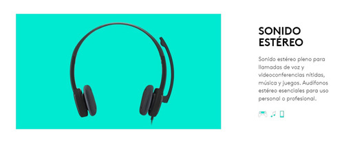 Auriculares gamer Logitech H151 negro