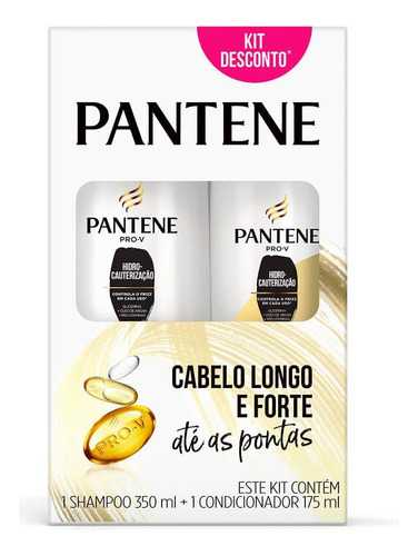  Kit Pantene Hidro-Cauterização Shampoo 350ml + Condicionador 175ml