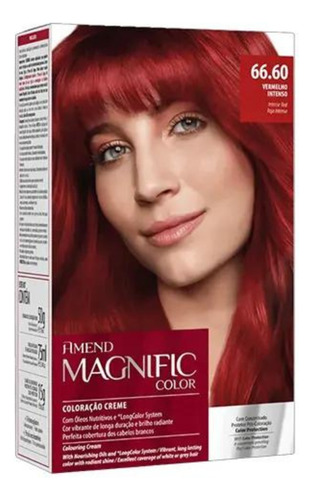 Coloracao Creme 66.60 Vermelho Intenso Amend Magnific Color