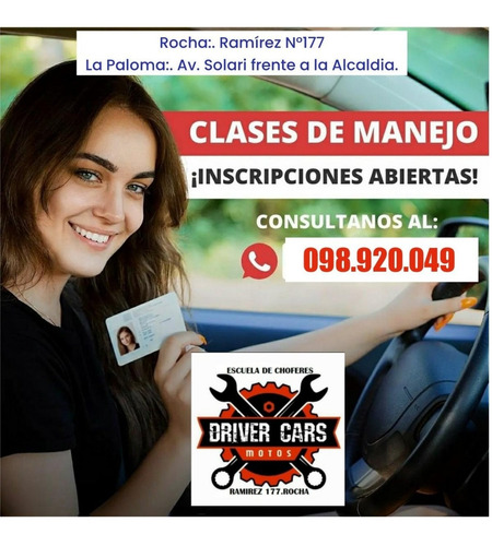 Imagen 1 de 2 de Escuela De Choferes Driver Cars, Rocha Y La Paloma