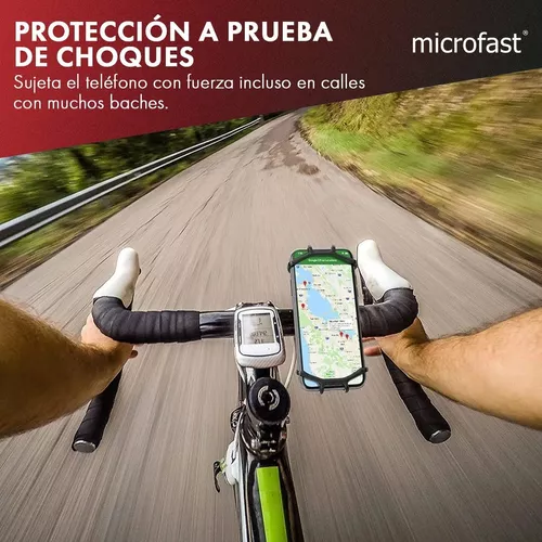 Soporte Celular Bicicleta Moto Silicona Flexible Rotacion