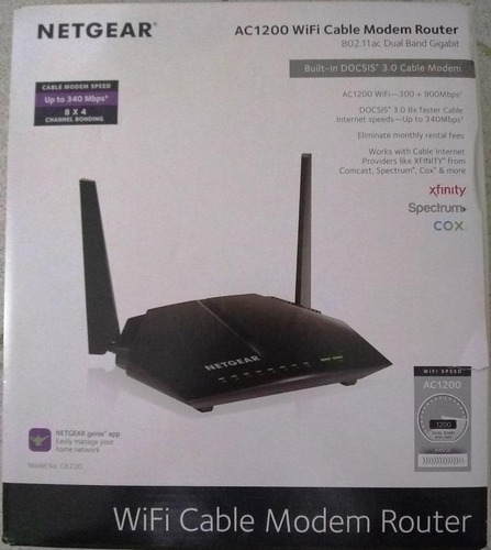 Wifi Cable Modem Router Netgear Ac1200