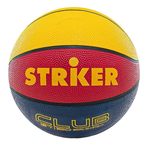 Pelota Basquet Striker Nº 7 Tricolor Club Caucho Basket