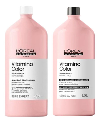 Kit Vitamino Color  L'oréal Shampoo  + Condicionador 1,5 L