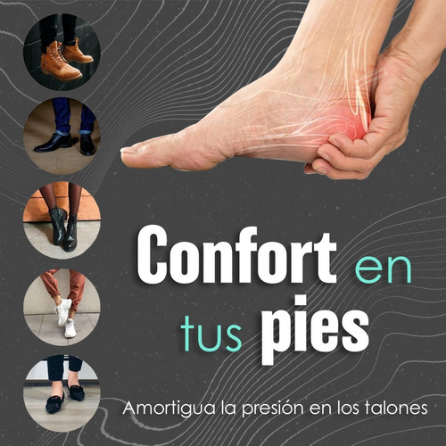 Imagen 3 de 9 de Plantillas Gel Silicon Talon Antideslizante Tacones 8723