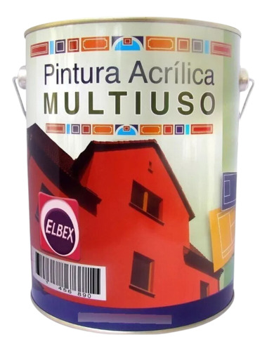 1lt Pintura Color Multiuso Elbex Pam 33 Colores A Eleccion