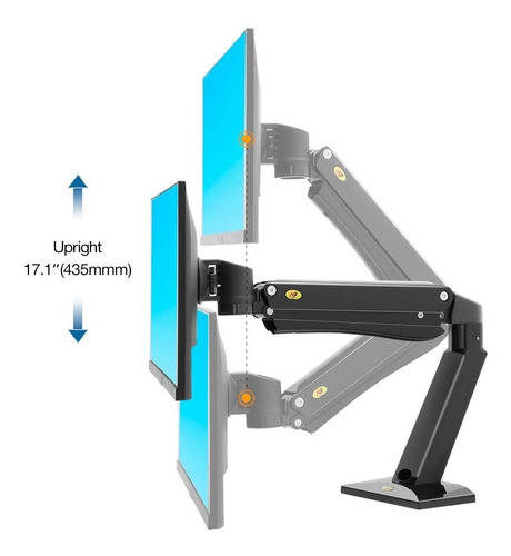 Imagen 5 de 6 de Soporte Ergonómico Para Monitor Extra Grande De Hasta 15kg