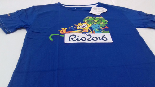 Camiseta Infantil Mascote Tom E Vinicius Olimpiadas Rio 2016