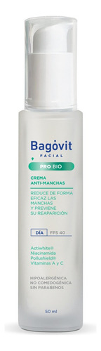 Bagovit Facial Pro Bio Anti-manchas Crema De Día X 50g Tipo de piel Todo tipo