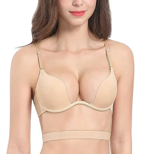 . Sujetador Push-up Con Escote En U Profundo Y Espalda