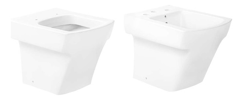 Combo Sanitarios Inodoro Corto Y Bidet Hall Roca Eg