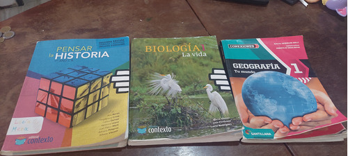 Pack Libro De Historia, Geografía Y Biología 7mo Año