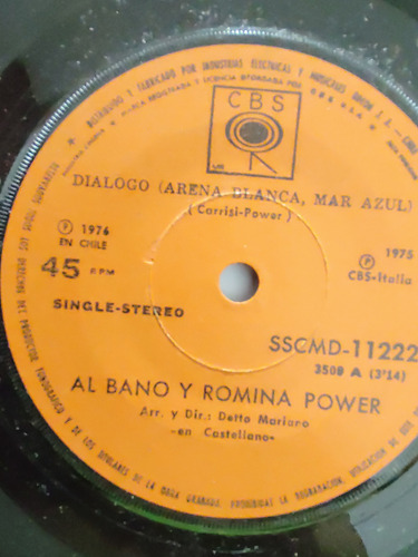 Vinilo Single De Al Bano Y Romina Power Arena Blanca (ac4